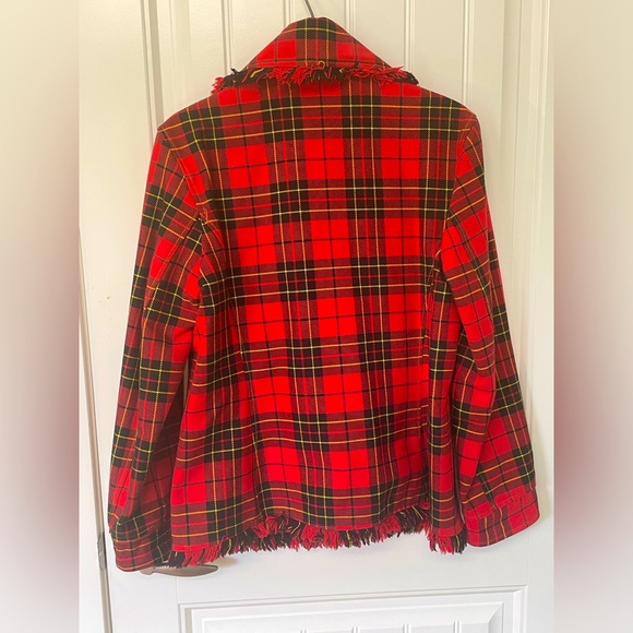 RARE Vintage red plaid Moschino Jeans blazer! - Picture 2 of 3